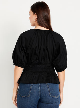 Blusa con Mangas Abullonadas