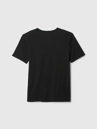 Camiseta Manga Corta con Logo de Algodón, Niño