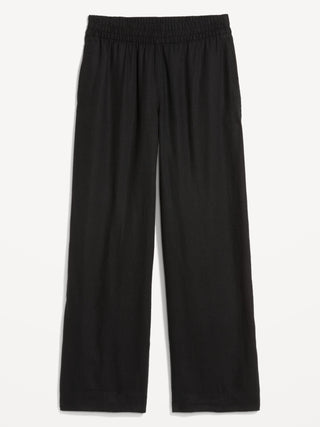 Pantalón Talle Alto con Cintura Elástica, Mujer