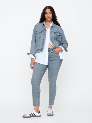 Jeans Skinny Talle Medio con Bolsillos