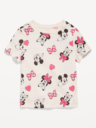 Camiseta Cuello Redondo Gráfica Minnie Mouse, Niña