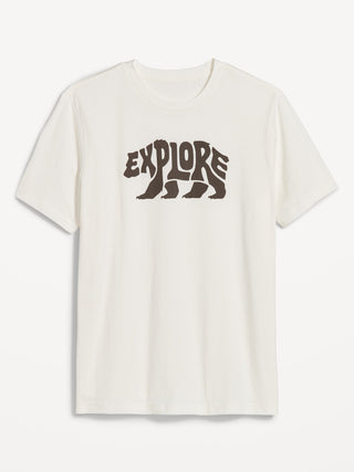 Camiseta Manga Corta con Gráfico, Hombre