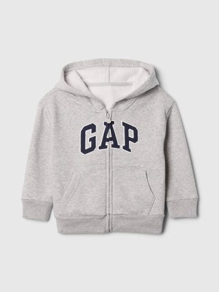Sudadera con Zipper y Logo Delantero, Bebé