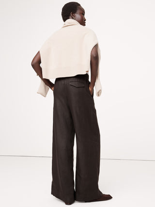 Pantalón Talle Alto de Lino
