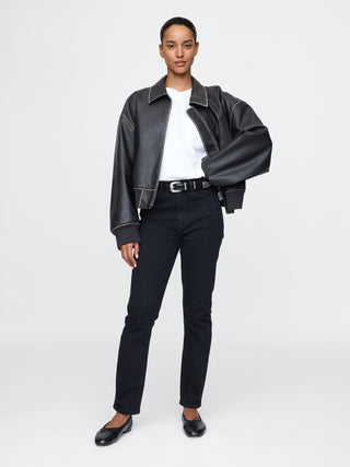 Jeans Skinny Talle Alto con Bolsillos