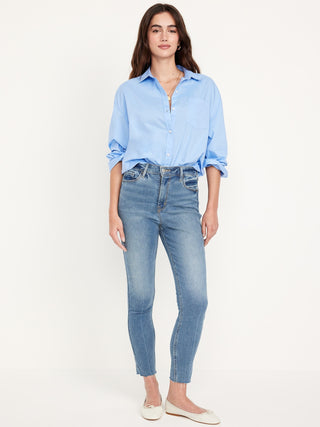 Jeans Skinny Talle Alto con Bolsillos