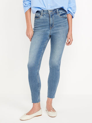 Jeans Skinny Talle Alto con Bolsillos