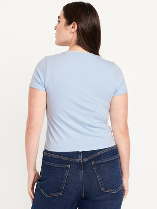 Camiseta Manga Corta Acanalada