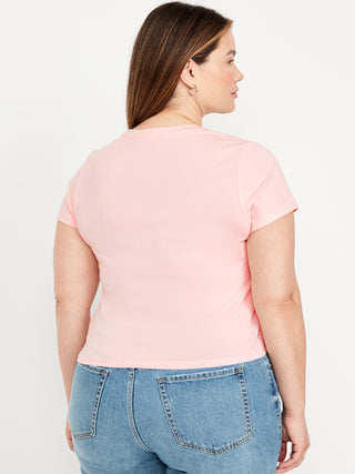 Camiseta Manga Corta Acanalada