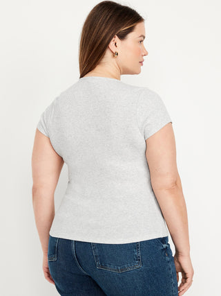 Camiseta Manga Corta Cuello Cuadrado