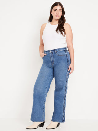 Jeans Anchos Talle Alto