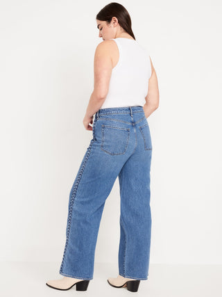 Jeans Anchos Talle Alto