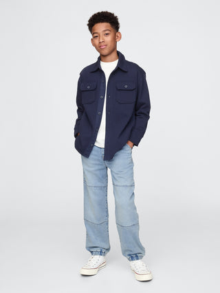 Jeans Corte Holgado con Cintura Elástica, Niño