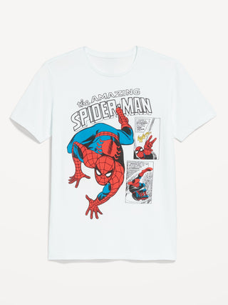 Camiseta Manga Corta con Gráfico Spider Man, Hombre