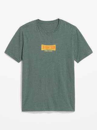 Camiseta Manga Corta con Gráfico, Hombre