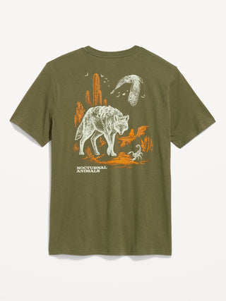Camiseta Manga Corta con Gráfico, Hombre