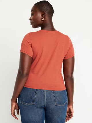 Camiseta Manga Corta Acanalada