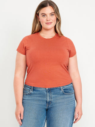 Camiseta Manga Corta Acanalada