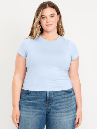 Camiseta Manga Corta Acanalada