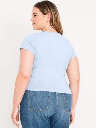 Camiseta Manga Corta Acanalada