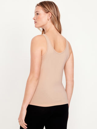 Camiseta con Tirantes Anchos de Algodón