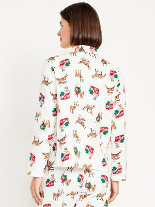 Top de Pijama con Estampado Navideño