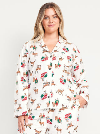 Top de Pijama con Estampado Navideño