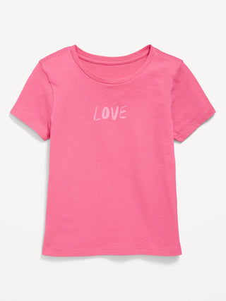 Camiseta Manga Corta con Gráfico, Niña
