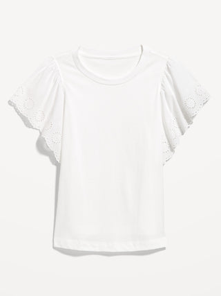 Camiseta Manga Corta con Volantes