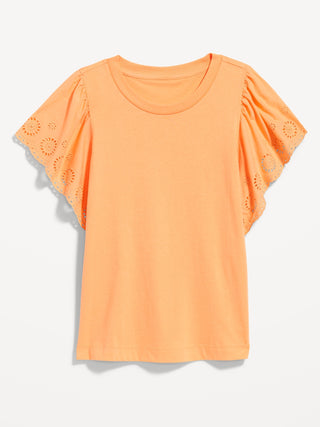 Camiseta Manga Corta con Volantes