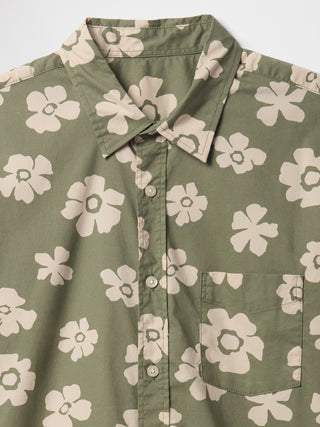 Camisa Manga Corta con Estampado Floral