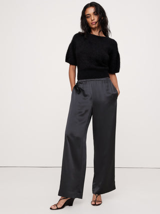 Pantalón Talle Alto de Seda