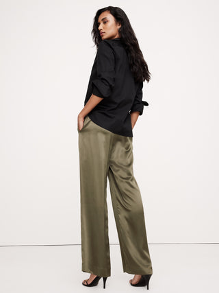 Pantalón Talle Alto de Seda