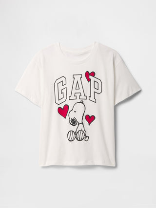 Camiseta Manga Corta con Gráfico Snoopy
