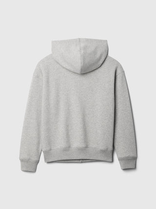 Sudadera con capucha y cierre con logo Gap de corte relajado para niños.