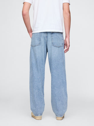 Jeans Rectos Talle Medios con Bolsillos