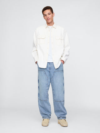 Jeans Rectos Talle Medios con Bolsillos