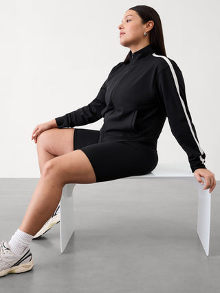 Chaqueta Deportiva Cuello Alto con Bolsillos