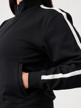 Chaqueta Deportiva Cuello Alto con Bolsillos