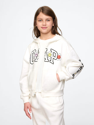 Sudadera con Capucha y Logo, Niña