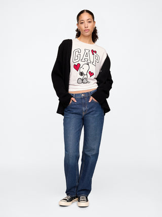 Camiseta Manga Corta con Gráfico Snoopy