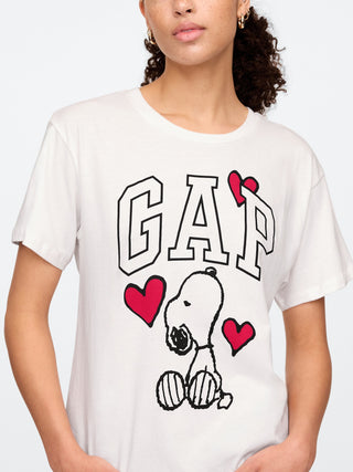 Camiseta Manga Corta con Gráfico Snoopy