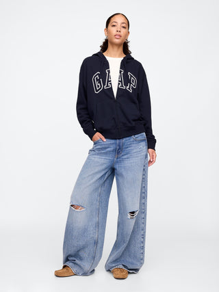 Sudadera Holgada con Capucha y Logo