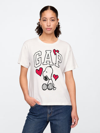 Camiseta Manga Corta con Gráfico Snoopy