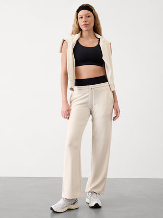 Pantalón Recto Talle Medio con Bolsillos