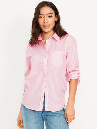 Camisa Clásica Manga Larga con Bolsillo
