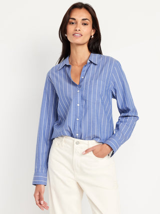 Camisa Manga Larga Estampado Rayas