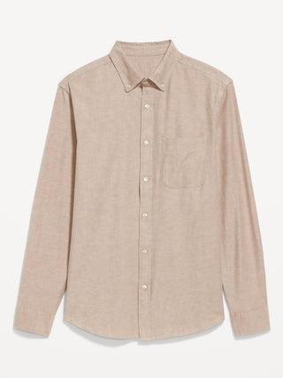 Camisa Manga Larga con Bolsillo de Algodón