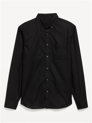 Camisa de popelina de corte clásico para uso diario.