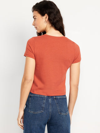 Camiseta Manga Corta Acanalada
